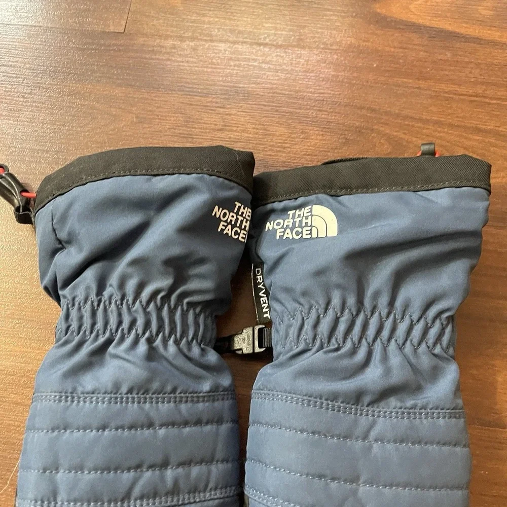 The North Face Kids Montana Ski Mitten‎ Snow Gloves Blue Size Medium MSRP $50